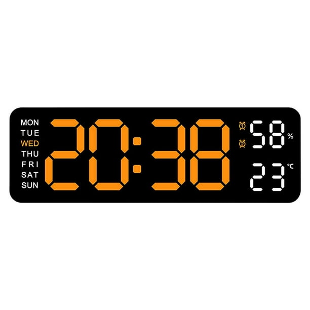 Electronic Clock Multi-functional LED Alarm Clock Temperature Jump Seconds Display Countdown Bedside Clock