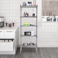 thumbnail image 2 of Estante de metal ajustable BestOffice de cromado 42x30x121 cm, 2 of 7