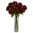thumbnail image 2 of Sunflower with Cylinder Silk Flower Arrangement, Red, 2 of 2