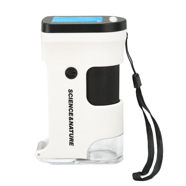 Microscopio de bolsillo 800X Pantalla LCD a color de 2 pulgadas Batería de 2000 mAh Microscopio portátil multifunción para plantas Piedra Moneda