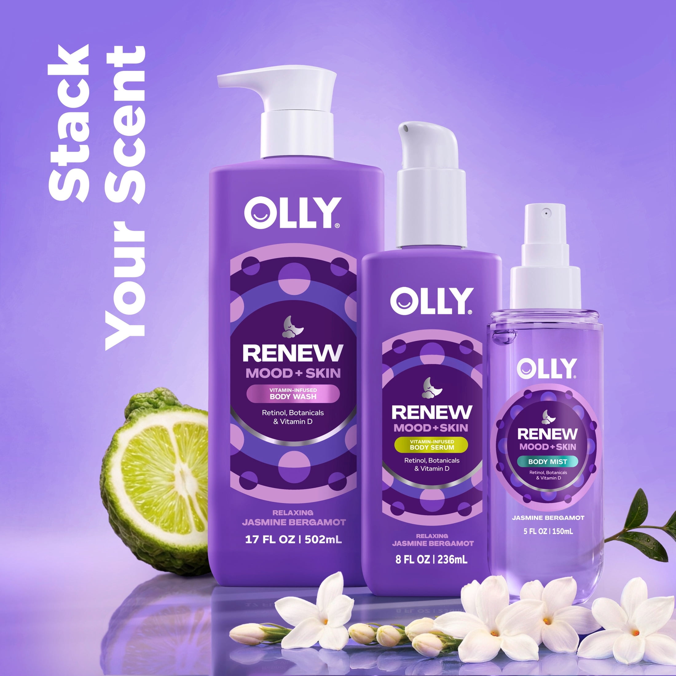 OLLY Body Mist Dreamy Jasmine Scent To Help You Prep For Bed, 5 fl oz