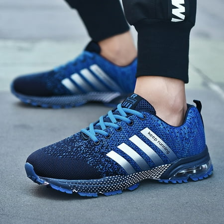 

Men s Stripes Air Cushion Sneakers Breathable Lightweight Casual Sport Shoes For Running Walking
