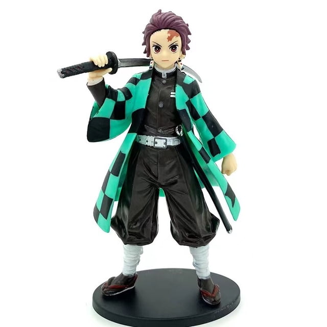 Demon Slayer-figuras de acción de Kimetsu no Yaiba, modelos de PVC de 16CM, Kamado, Tanjirou, Agatsuma, Zenitsu, Nezuko Warrior, Juguetes Gong Bohan LED