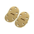 thumbnail image 2 of 2Pcs Brass Butler Tray Hinge Round Edge 2-1/2"X1-1/2" with Screws Folding Flap , Cabinet Hinges,Hinge, 2 of 9