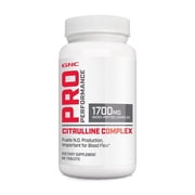GNC Pro Performance Citrulline Complex 1700mg, 60 Tablets, Fuels Nitric Oxide