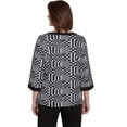 thumbnail image 2 of Alfred Dunner Womens  Houndstooth Textured Top, 2 of 6