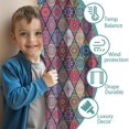 thumbnail image 3 of Blackout Kids Curtains,Boho Bohemia Flower Childrens Insulated Curtains Set Of 2,Bedroom Essentials,Toddler Room Decor 42"x54"(106x137cm), 3 of 4