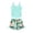 1-Mint Green336, variant on Kiijoy Girl's Tankini Swimsuit Tropical Print UPF50 Beach Bathing Suit, Sizes 7-16