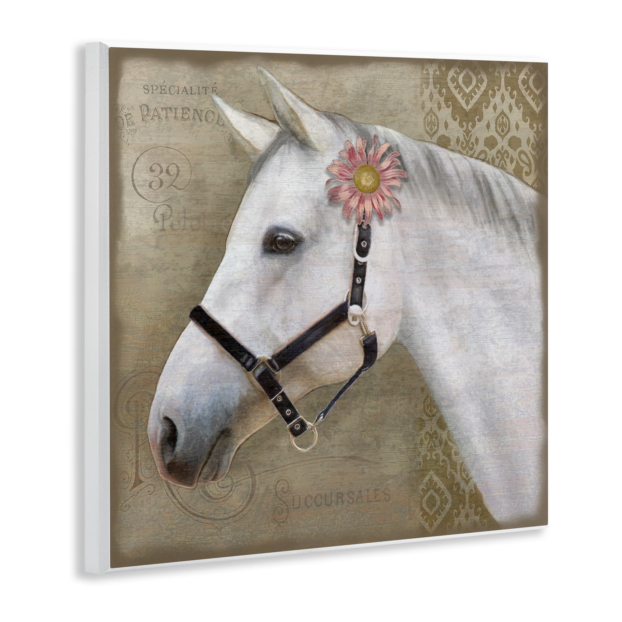 Stupell Industries Boho Barnyard Horse Wall Plaque Art, design by Suzanne Nicoll