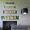 thumbnail image 2 of LABORATORY Vintage Plastic Street Sign lab worker assistant research tech | Indoor/Outdoor |  18" Wide, 2 of 4