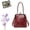 Red, variant on Vintage British Style Handbag, Retro Style Crossbody Bag, Black Vintage Purse, Women's Tote Handbags | Vintage