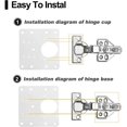 thumbnail image 5 of Hinges Repair Plate 2.0 4-pack ,stainless Steel Bracket Corner Cabinet Door Hinge Repair Plate Kit With Screws For Kitchen Cabinet ,wardrobe, Tv Cabin, 5 of 5