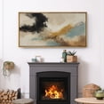 thumbnail image 3 of Large Framed Canvas Wall Art Neutral Abstract Color Blocks Print for Living Room Decoration - 60"x30" Natural Framed, 3 of 7