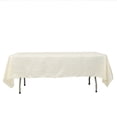 thumbnail image 3 of BalsaCircle Ivory 60" x 102" Accordion Crinkle Taffeta Rectangular Tablecloth Reception, 3 of 8