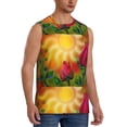 thumbnail image 2 of Daiia Rose Psychedelic Printed Men's Tank Tops,Casual Soft Sleeveless Gym Muscle Shirts Bodybuilding Tee-3X-Large, 2 of 8