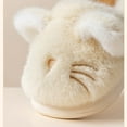 thumbnail image 5 of XIMIN Toddler Girls Thick Sole Slippers Cute Kitty Platform Non-slip Soft Fluffy Warm Plush House Shoes Indoor Outdoor Shoes Fluffy Winter Warm Slippers, 5 of 8