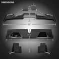 thumbnail image 3 of Spec-D Tuning Glossy Black ABS Cab Roof Spoiler For 2016-2022 Toyota Tacoma Models, 3 of 7