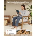 thumbnail image 6 of VEVOR Accent Chair, Mid Century Modern Armchair with Solid Wood Frame and Non-Slip Legs, Upholstered Leisure Chair with Linen Fabric and 5.7 in Thickened Cushion, for Living Room, Bedroom, Office, 6 of 9