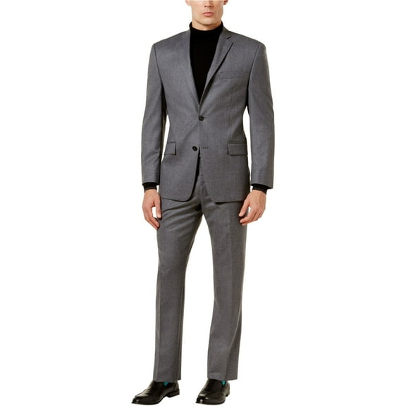 Michael Kors Mens Classic-Fit Two Button Blazer Jacket, Grey, 46 Long