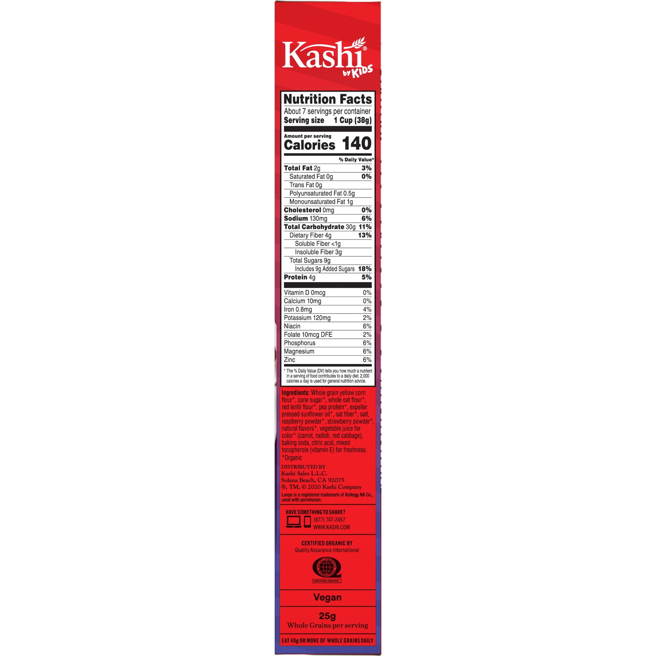 Kashi by Kids Super Loops Berry Breakfast Cereal, 9.5 oz