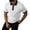 White, variant on Klisyaur Mens Zipper Shirts Short Sleeve Solid Color Casual Comfortable Lightweight Tee Summer Business Tops