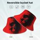 thumbnail image 2 of Balery Minimalist Skull Red Sombreros para el sol para hombre y mujer, sombrero de pescador con UPF 50+, 2 of 6