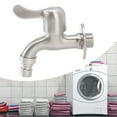 thumbnail image 2 of Stainless Steel G1/2 Wall-Mounted Washing Machine Faucet - Leak-Proof Valve, Rust & Freeze Resistant, Ergonomic Handle, Easy Concealed Installation for Kitchen, Garden & Laundry Use, 2 of 7