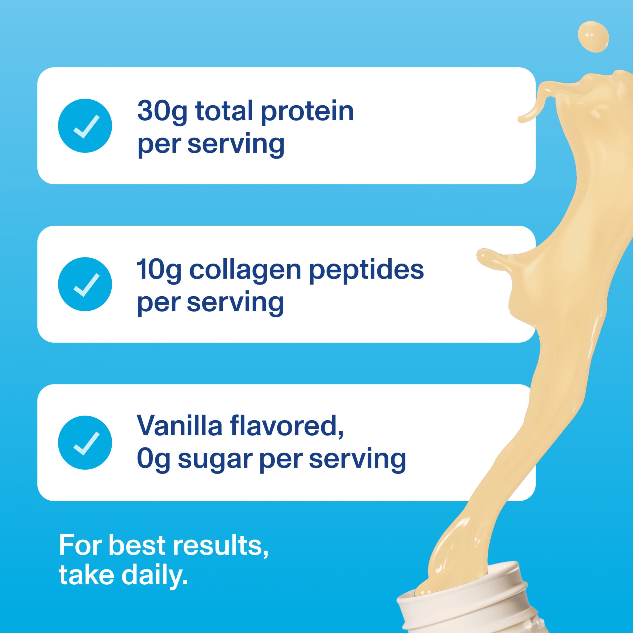 Vital Proteins Vanilla Collagen & Protein Shake, 30g Total Protein Including 10g Collagen Peptides, Collagen Support for Hair, Skin, Nails & Joints