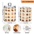 thumbnail image 5 of Yayeee 4 Pack Qtip Holder Bathroom Cotton Swab Canister with Lid Clear Dispenser Set, Red Cakes, 5 of 6