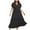 Black, variant on Staron Plus Size Summer Dresses for Women Casual V Neck Sleeveless Sundress with Pockets Loose Solid Color, Black XL