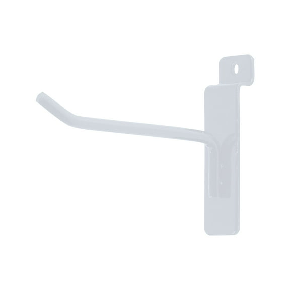 SSWBasics 4" Peg Hook For Slatwall - Pack of 50 - White