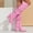 Pink, variant on Women's Point Toe Thigh High Stiletto Heels Side Zippers Slouchy Booties Long Boots