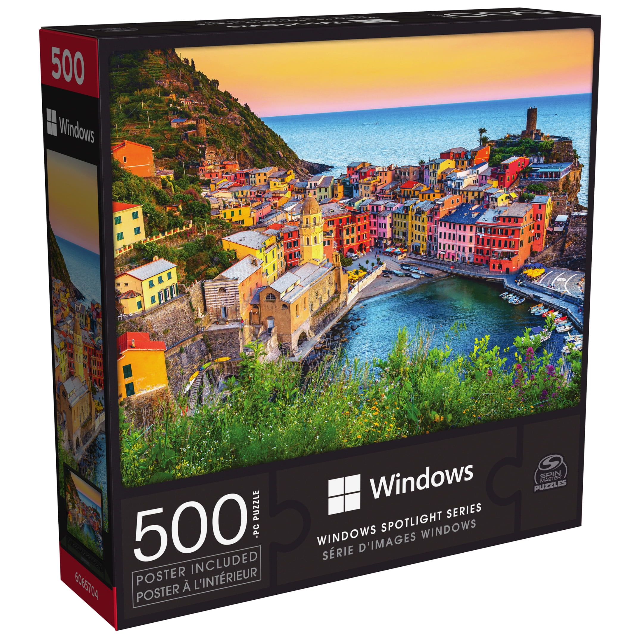 Microsoft Windows Spotlight Series 500-Piece Puzzle Liguria Italy, for Ages 8 and up