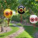 thumbnail image 3 of Paquete de 3 globos repelentes de pájaros, ojo de terror de 16 pulgadas para asustar a los pájaros en el jardín al aire libre, mantener a los patos lejos de la piscina. Rojo Verde MX-0128607FYD, 3 of 5