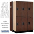 thumbnail image 4 of 15" Wide Double Tier Designer Wood Locker - 3 Wide - 6 Feet High - 18 Inches Deep - Mahogany, 4 of 4