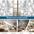 thumbnail image 6 of DriftAway Floral Delight Botanic Pattern Room Darkening/Thermal Insulated Grommet Unlined Window Curtains, Set of Two Panels, each 52"X63"(Gray), 6 of 7