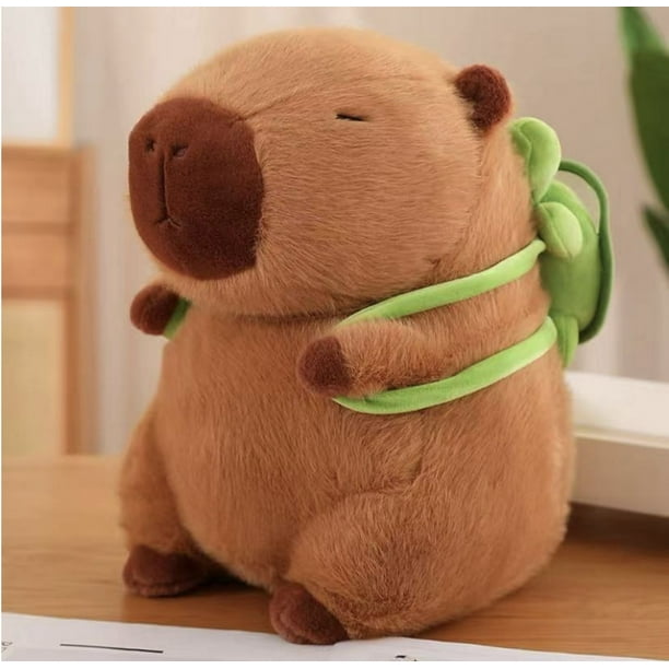 Lindo juguete de peluche de capibara de tamaño pequeño con alas, sudadera con capucha, muñeco de capibara de simulación, juguete esponjoso, regalos de cumpleaños | en línea
