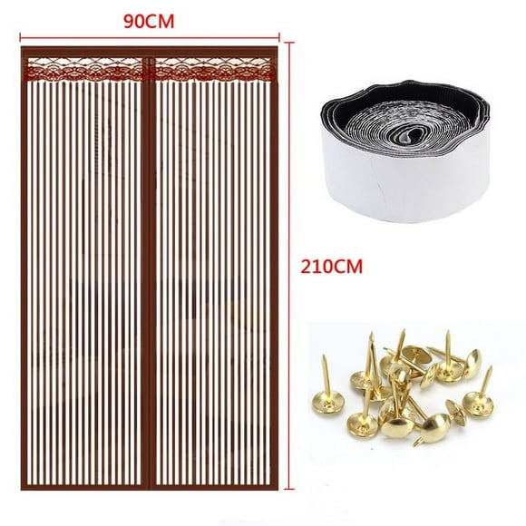 Magnetic Hands-free Door Screen Mesh Anti Mosquito Insect Fly Bug Door Curtain Net Mosquito Net Custom Size Automatic Closing