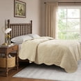 thumbnail image 4 of The Pioneer Woman Eloise Floral Velvet Quilt, King, Beige, 4 of 8