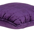 thumbnail image 2 of Parkland Collection Agio Purple Quilted Decorative Throw Pillow, 20 x 20 Cotton Blend Square Pillow, 2 of 6