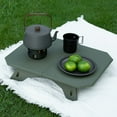 thumbnail image 3 of Necvior Outdoor Activity Portable Folding Table Aluminum Alloy Dining Table Adjustable Height Picnics Tables Easy to Install, 3 of 11