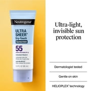 Neutrogena Ultra Sheer Sunscreen SPF 55 Body Sunscreen Lotion, Travel Size Sunscreen, 3 fl oz