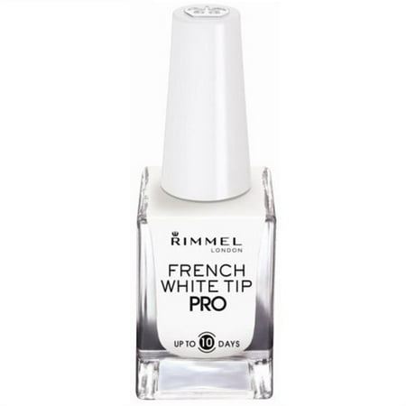 Rimmel Lasting Finish Pro Nail Enamel, French White Nail Tip Liner, 0.45 fl oz