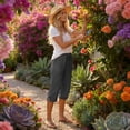 thumbnail image 6 of Casual Pants for Women Women's Fashionable And Casual Summer Elastic High Waisted Solid Color Cotton And Linen Loose Trousers, 6 of 6