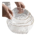thumbnail image 2 of Juego de platos de vidrio transparente para el hogar, plato de fruta de lujo de Phnom Penh, cuenco de ensalada de cristal, 2 of 5