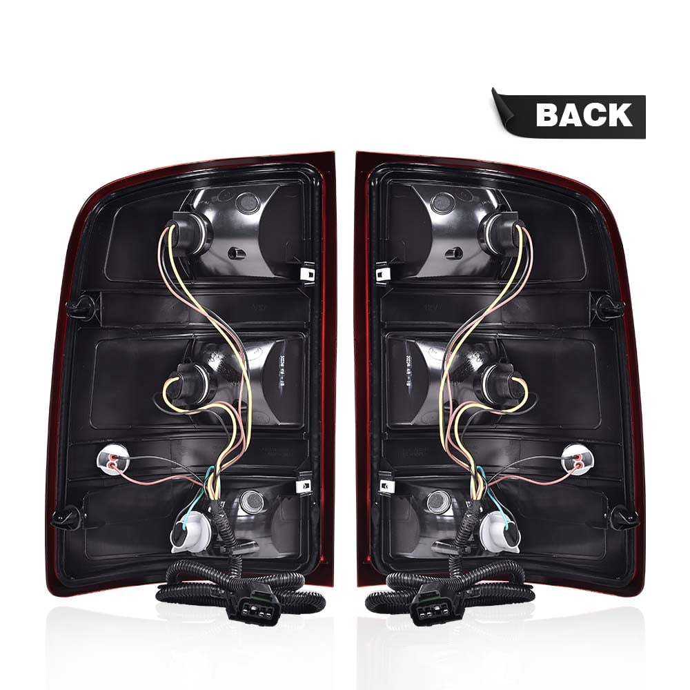 CROSSDESIGN Red Tail Lights Fit for 2007-2013 GMC Sierra 1500 2500 3500HD