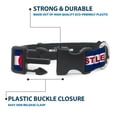 thumbnail image 4 of Buckle-Down Pet Collar, Dog Collar Plastic Buckle, Colorado Castle Rock Flag Blue White Red Yellows, 9.5 to 14.5 Inches 0.5 Inch Wide, 4 of 8