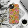 thumbnail image 6 of Retro 70s Floral Phone Case, Vintage Boho Flower Power Aesthetic Protective Cover for iPhone 16 15 14 13 12 11 Pro Max Plus Mini, 6 of 6