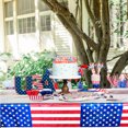 thumbnail image 6 of HengDidi Independence Day Party Tablecloth 4th of July Patriotic Tablecloth Set 2 Pack Red White Blue Flag Design Plastic Table Cover for Parties, Picnics & Photo Backdrops (15.9x8 Inches), 6 of 6