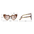 thumbnail image 2 of Sunglasses Heart Sunglasses Women Cat Eye Sun Glasses Retro Love Heart Shaped Glasses zhangyuxiang LED, 2 of 2